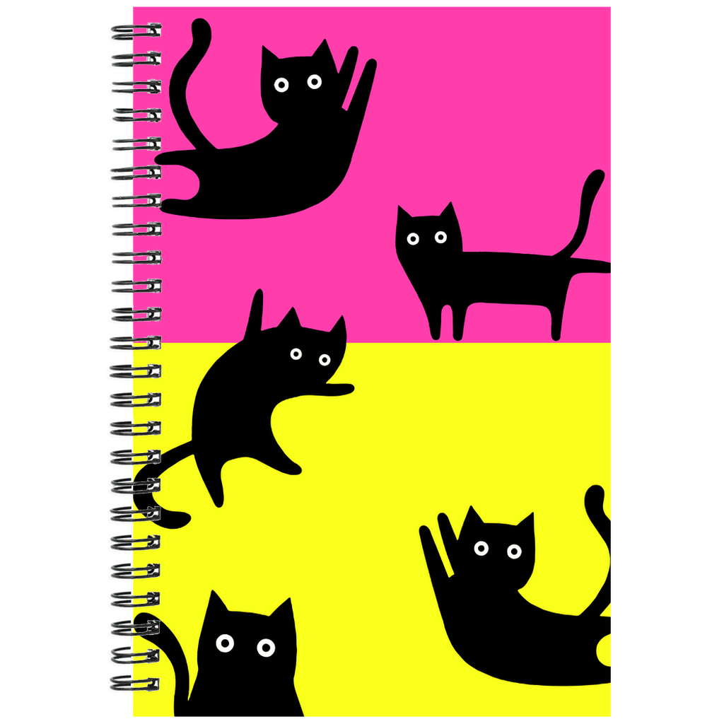 Color Block Sneaky Cats Notebooks