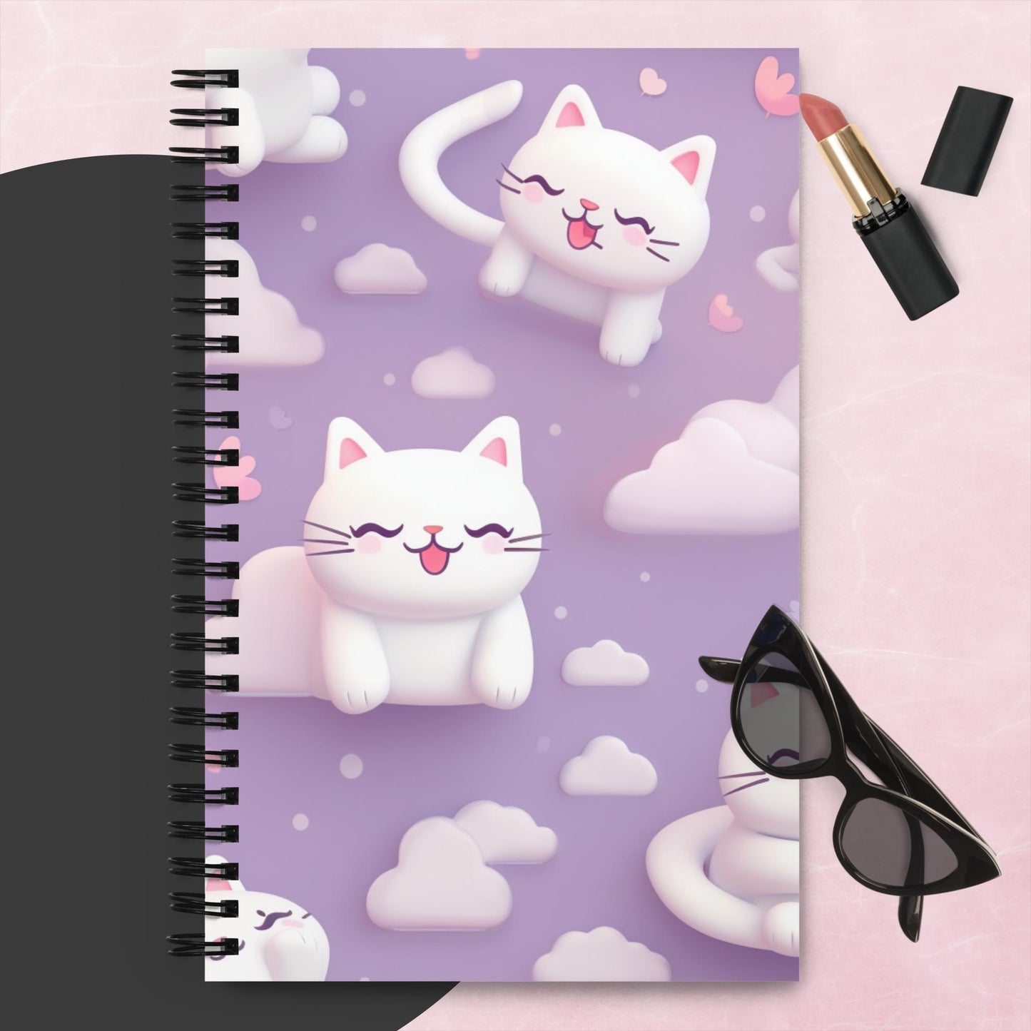 Laughing Cat Spiral notebook