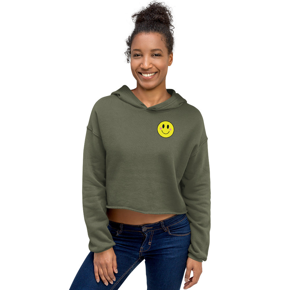 Smiley Crop Hoodie