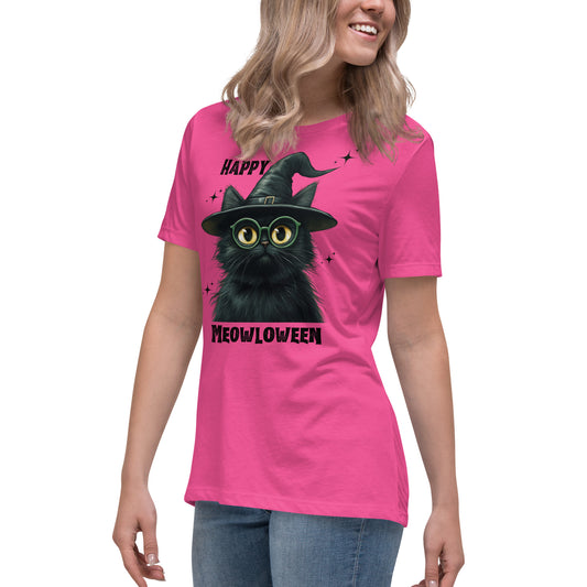 Happy Meowloween Tshirt (Women's)