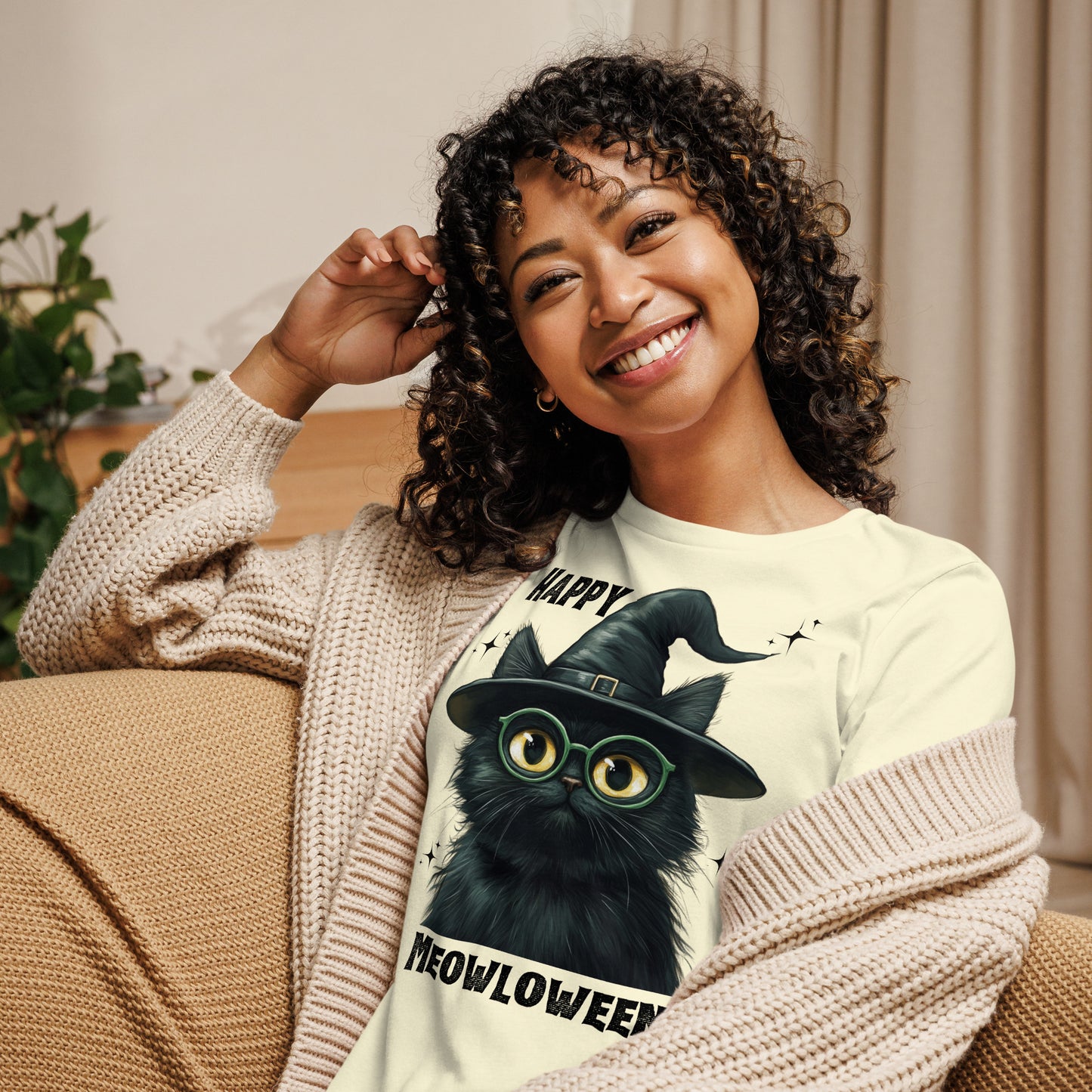 Happy Meowloween Tshirt (Women's)