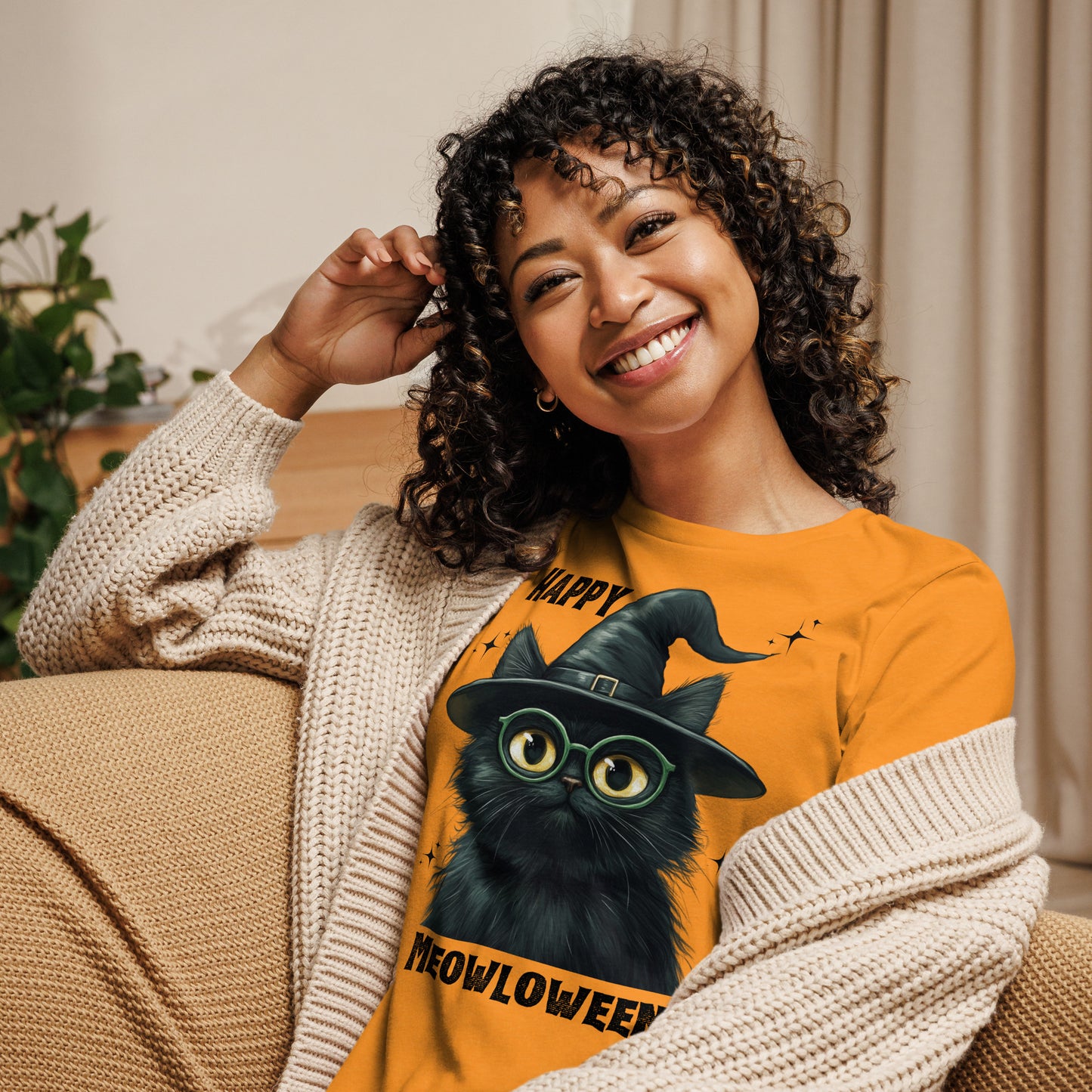 Happy Meowloween Tshirt (Women's)