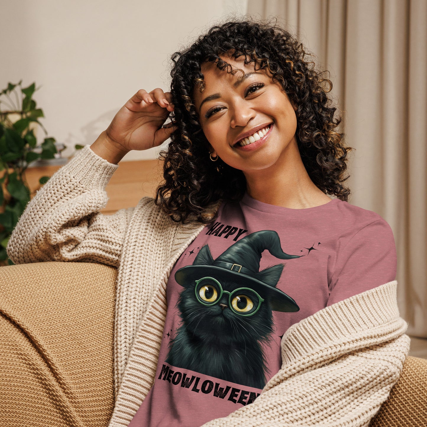 Happy Meowloween Tshirt (Women's)