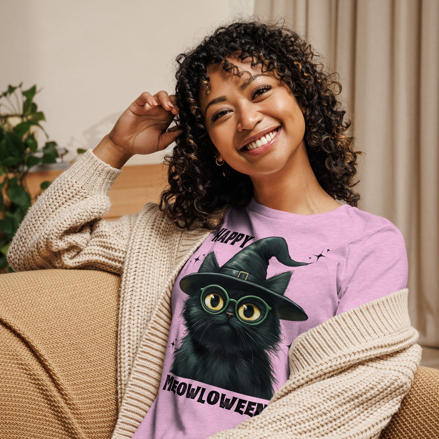 Happy Meowloween Tshirt (Women's)