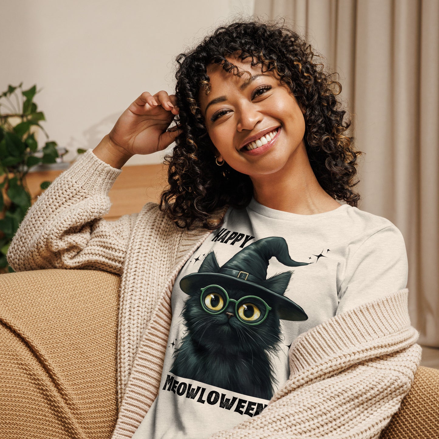 Happy Meowloween Tshirt (Women's)