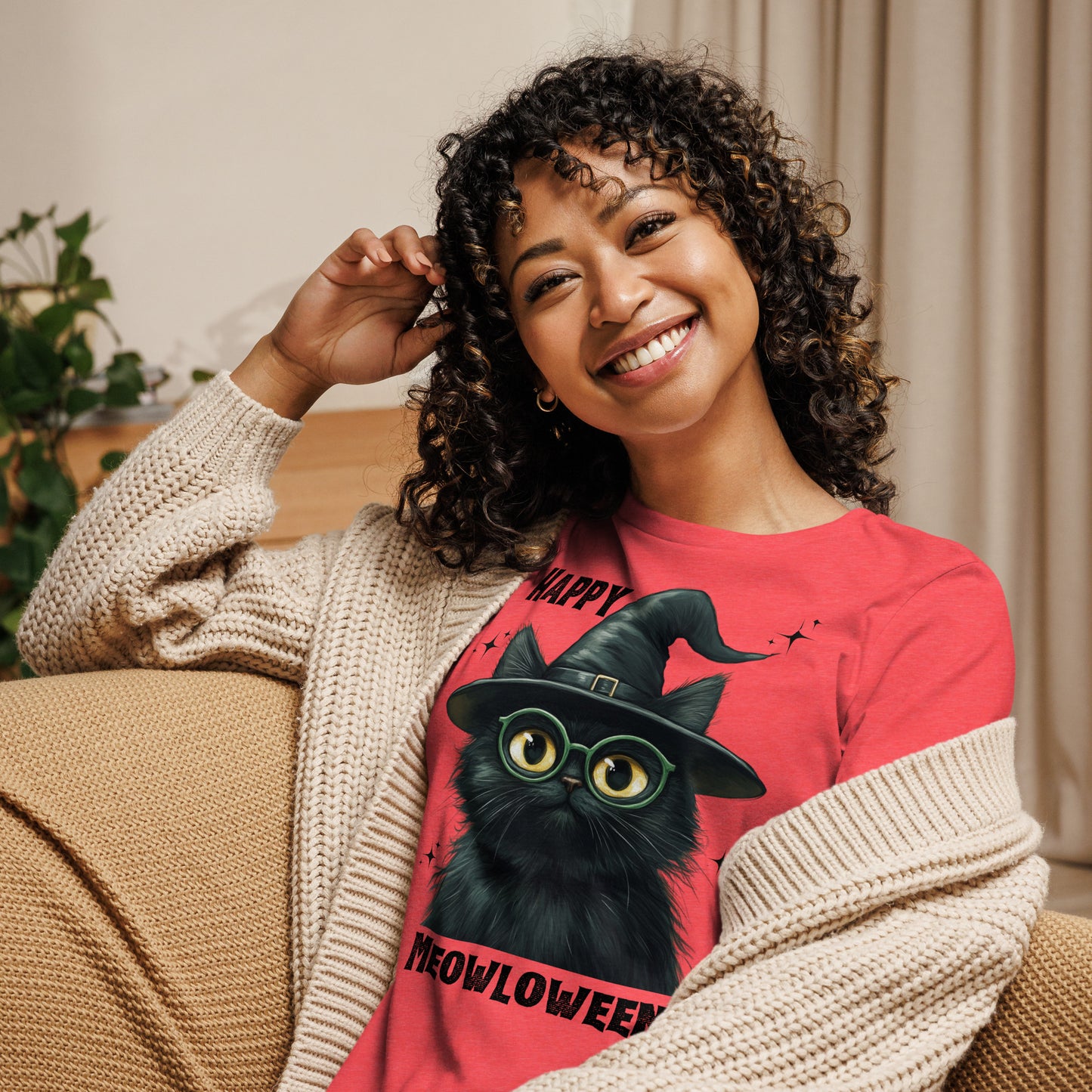 Happy Meowloween Tshirt (Women's)