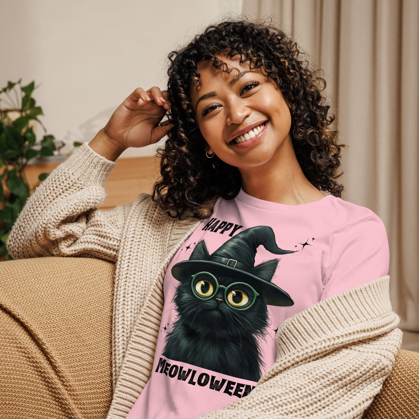 Happy Meowloween Tshirt (Women's)