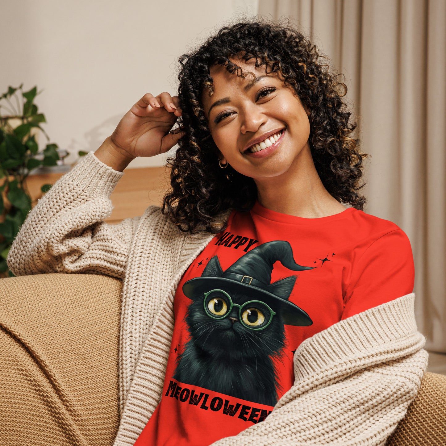 Happy Meowloween Tshirt (Women's)