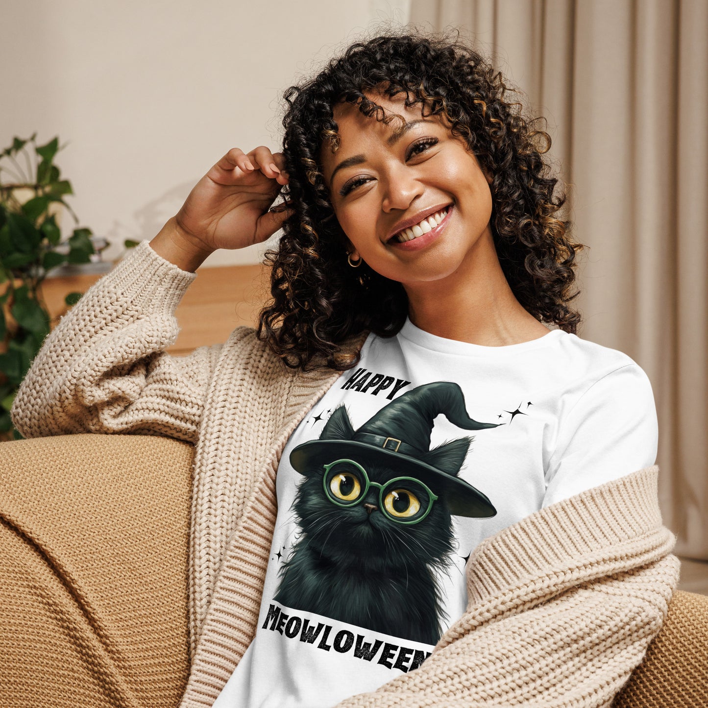 Happy Meowloween Tshirt (Women's)