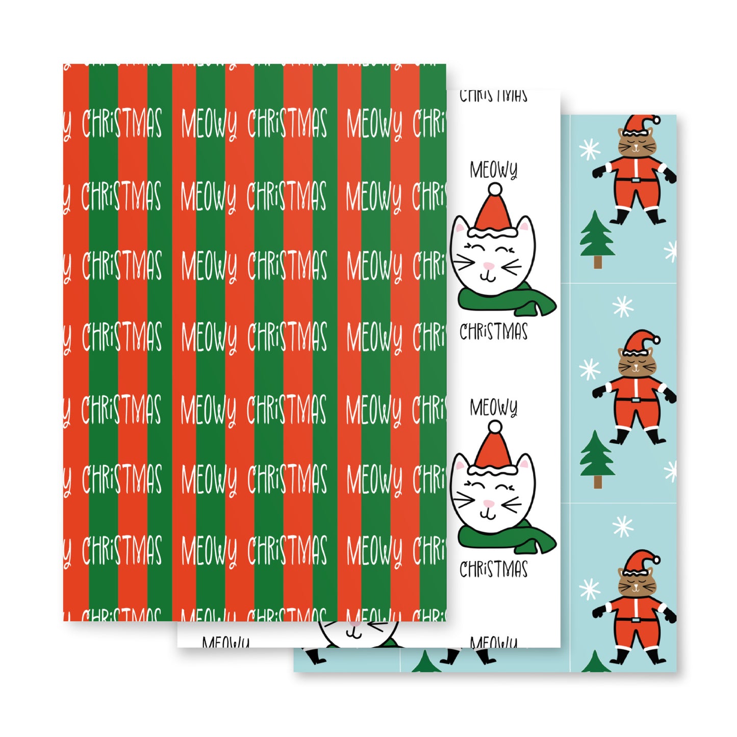 Meowy Wrapping Paper Sheets