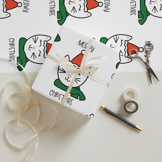 Meowy Wrapping Paper Sheets